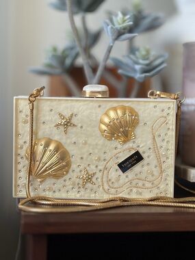 Kate Spade New York What The Shell Ocean Scene Small Frame Clutch
